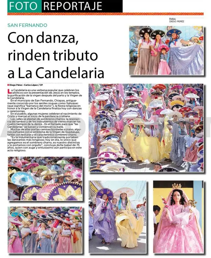 Con danza, rinden tributo a la Candelaria