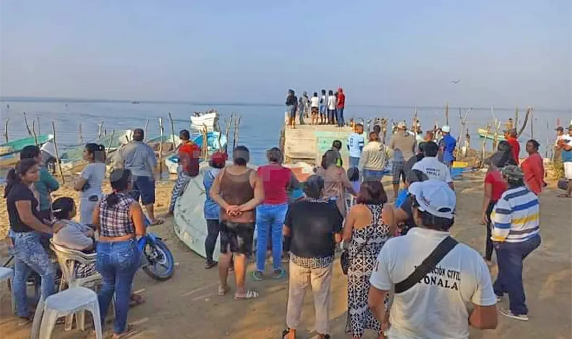 Los hechos ocurrieron la madrugada del sábado en la bahía de Paredón, en el municipio de Tonalá. Jesús Cruz / CP