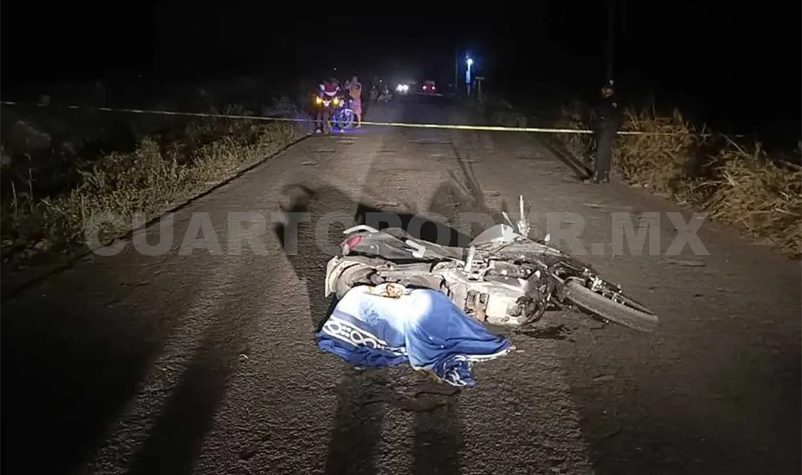 Choque de motos deja un muerto
