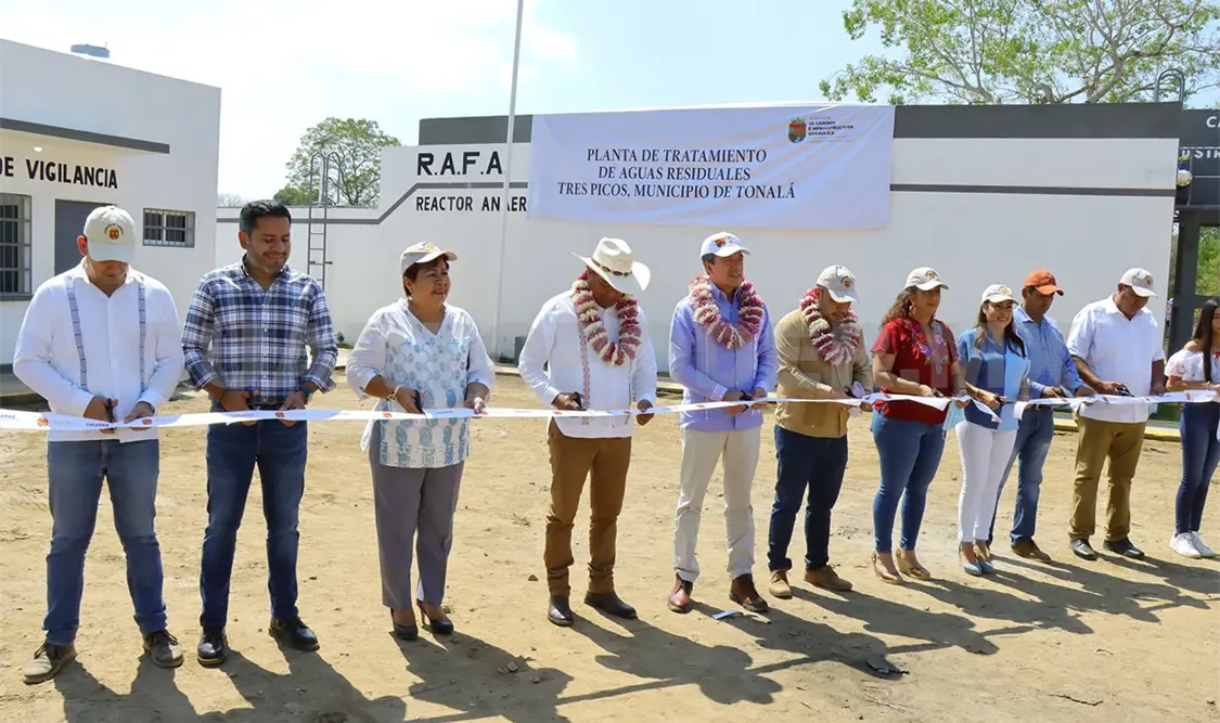 Inaugura Rutilio planta de tratamiento de agua