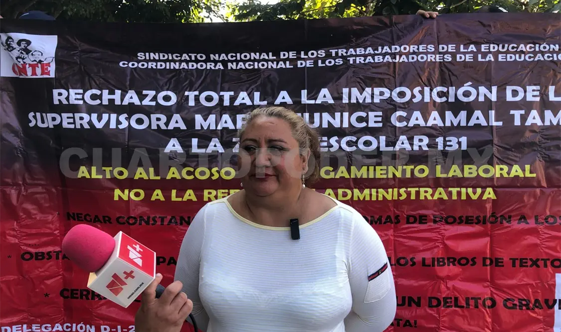 Trabajadores de educación no quieren a supervisora