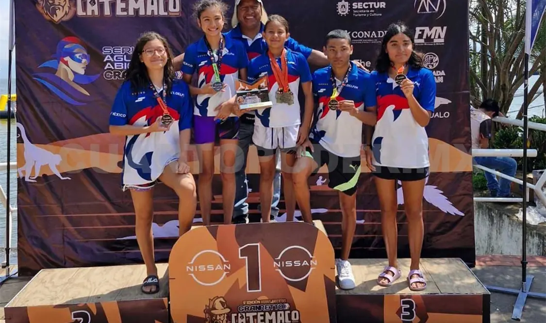 Brillan Delfines en 6º GranRetto “Catemaco”