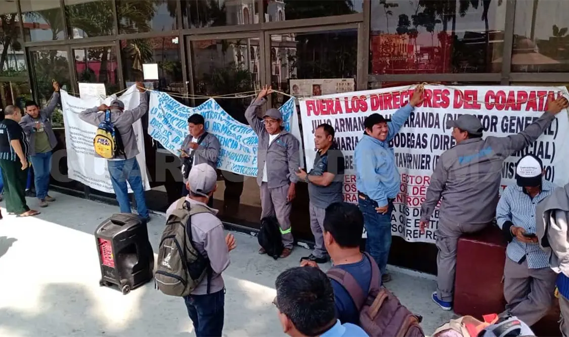 Sindicalizados impiden cobros de recibos de agua