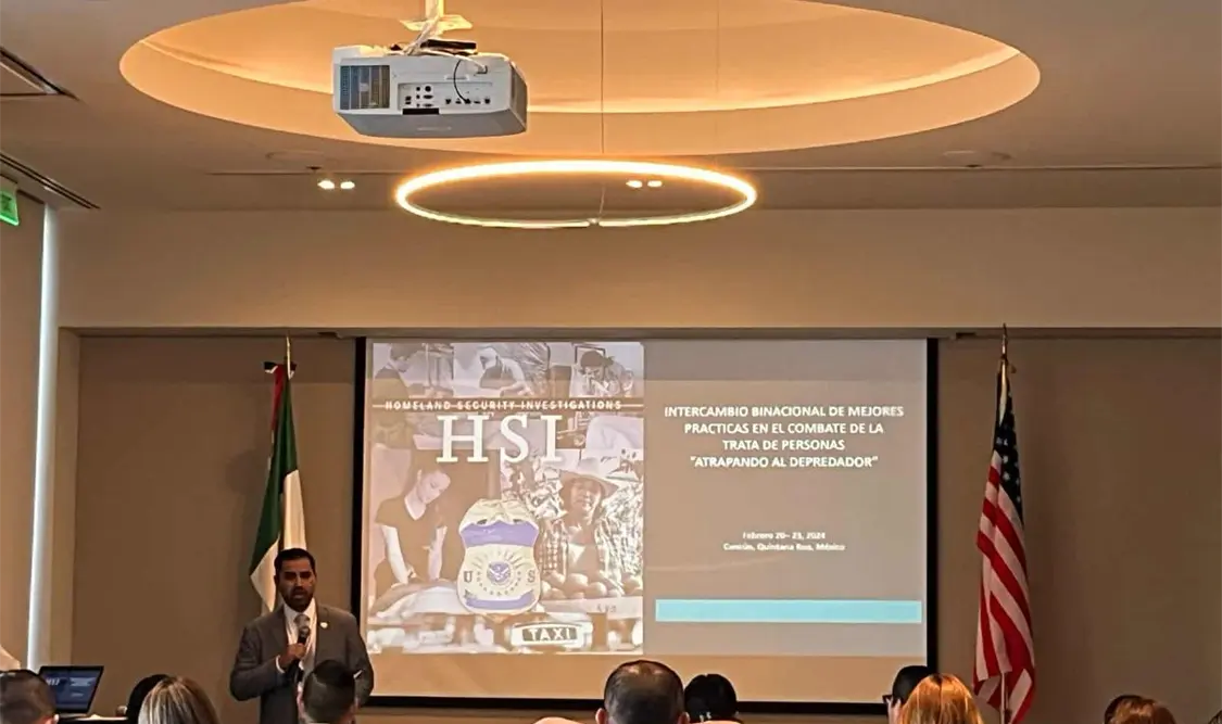 Participa SSyPC en “Intercambio Binacional de Mejores Prácticas en el Combate de la Trata de Personas”