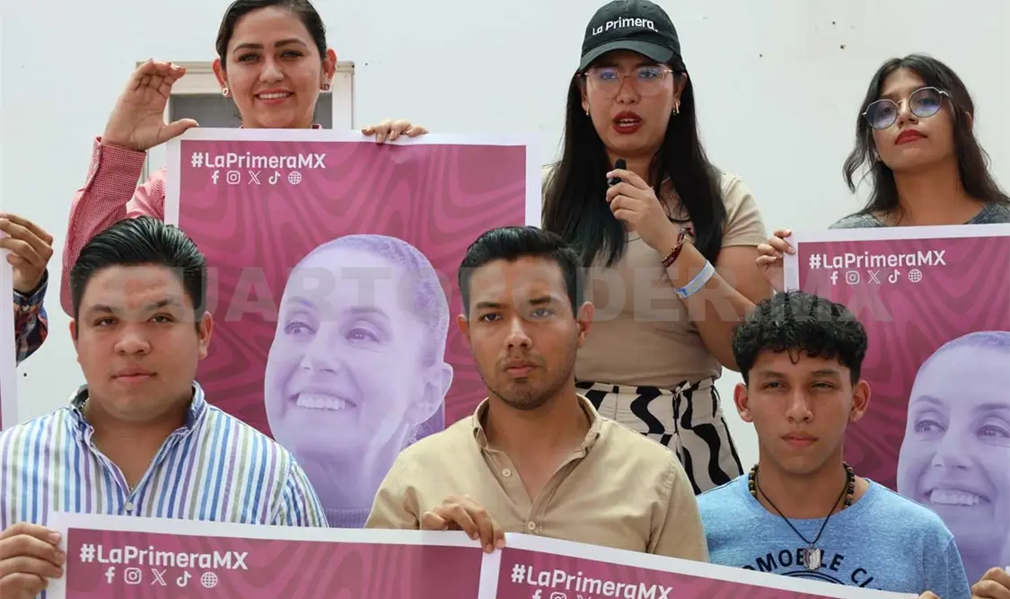 Por la primera: juventudes a favor de Sheinbaum