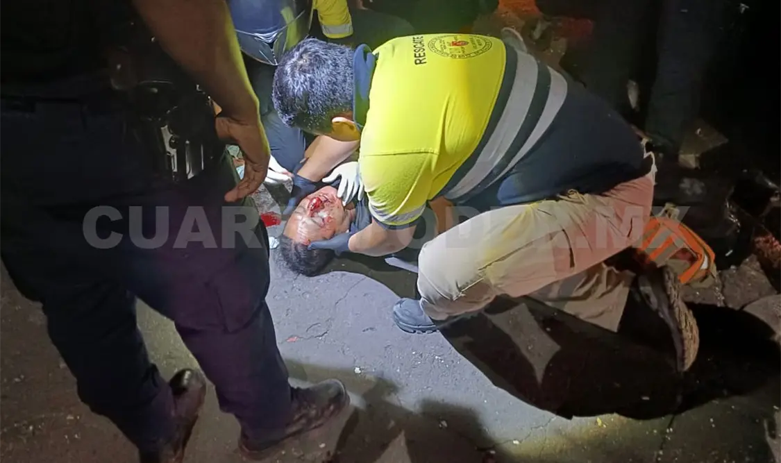 Le dan golpiza a sujeto por una botella de alcohol