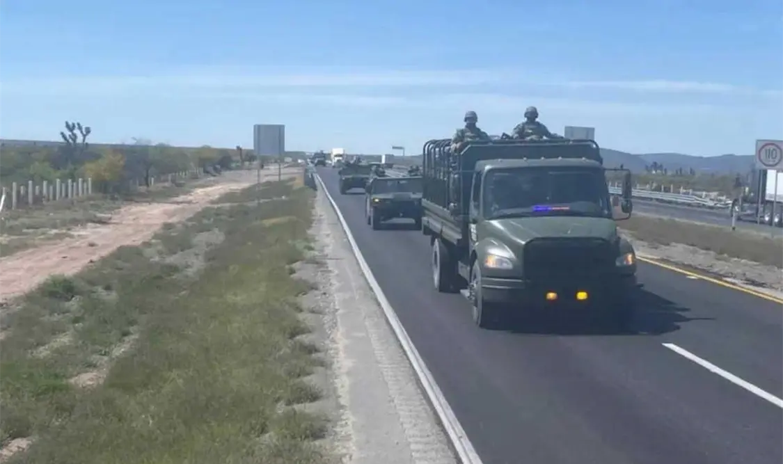 Los efectivos castrenses llegaron vía terrestre. Cortesía
