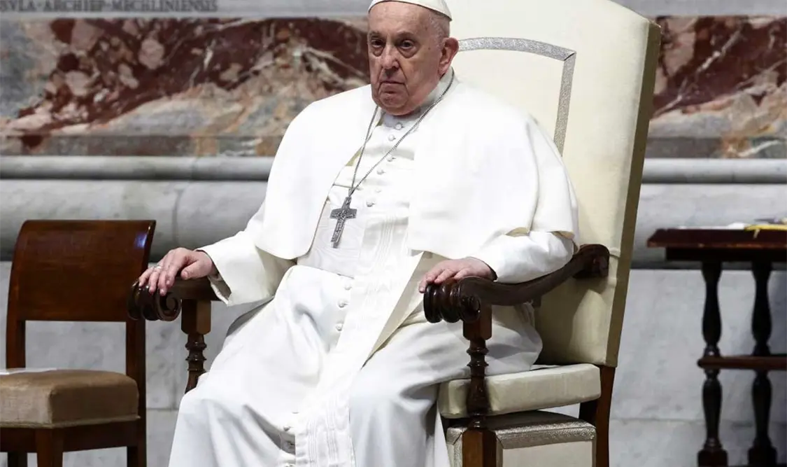 La guerra, dijo el papa Francisco, “es oscuridad, el poder de las tinieblas”. Cortesía