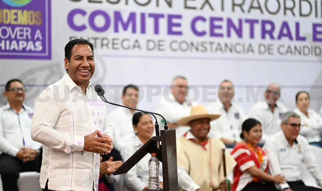 Recibe ERA constancia de Podemos Mover a Chiapas