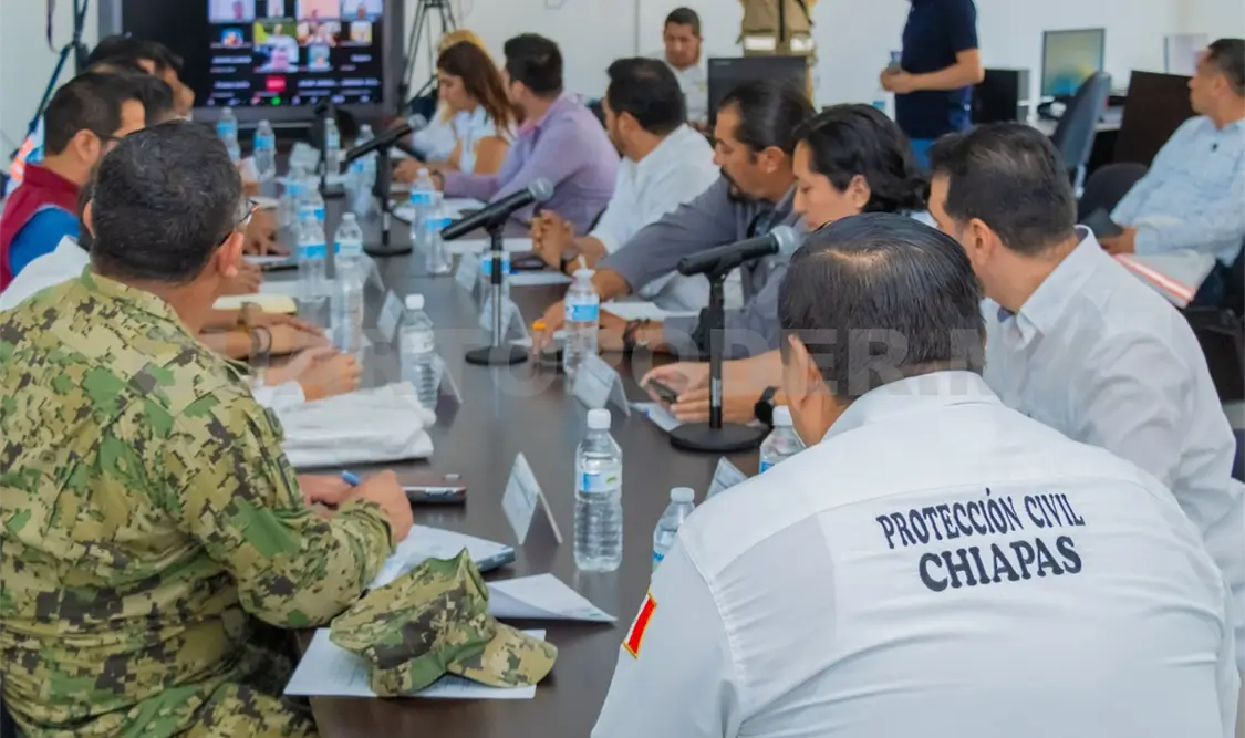 Realizan en Chiapas simulacro de huracán categoría 4