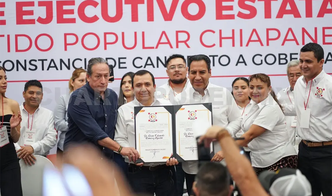 Recibe ERA constancia como candidato a gobernador