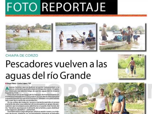 Pescadores vuelven a las aguas del río Grande