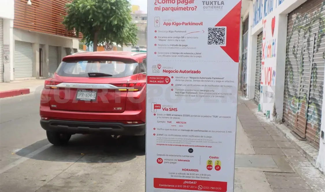 Parquímetros virtuales recaudarían más de 6 mdp