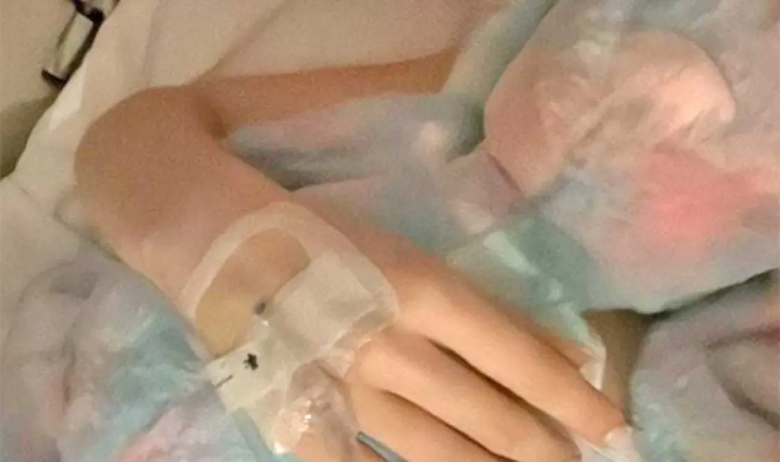 Belinda está hospitalizada