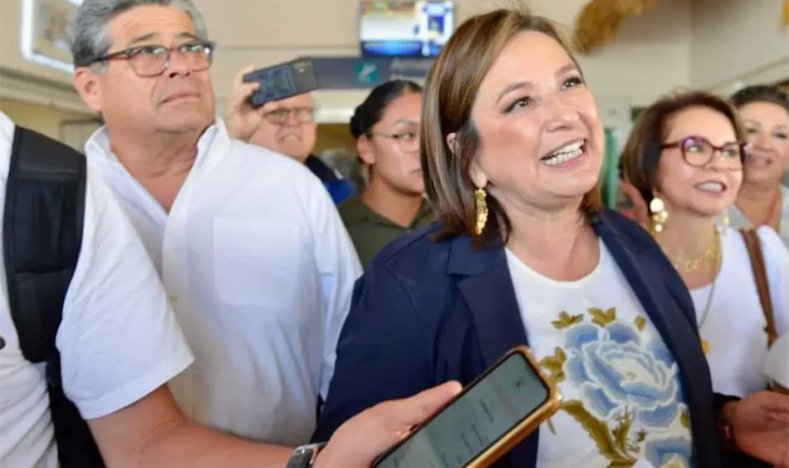 La candidata a la Presidencia de la República, Xóchitl Gálvez, visitó Salina Cruz, en donde se reunió con simpatizantes. Cortesía