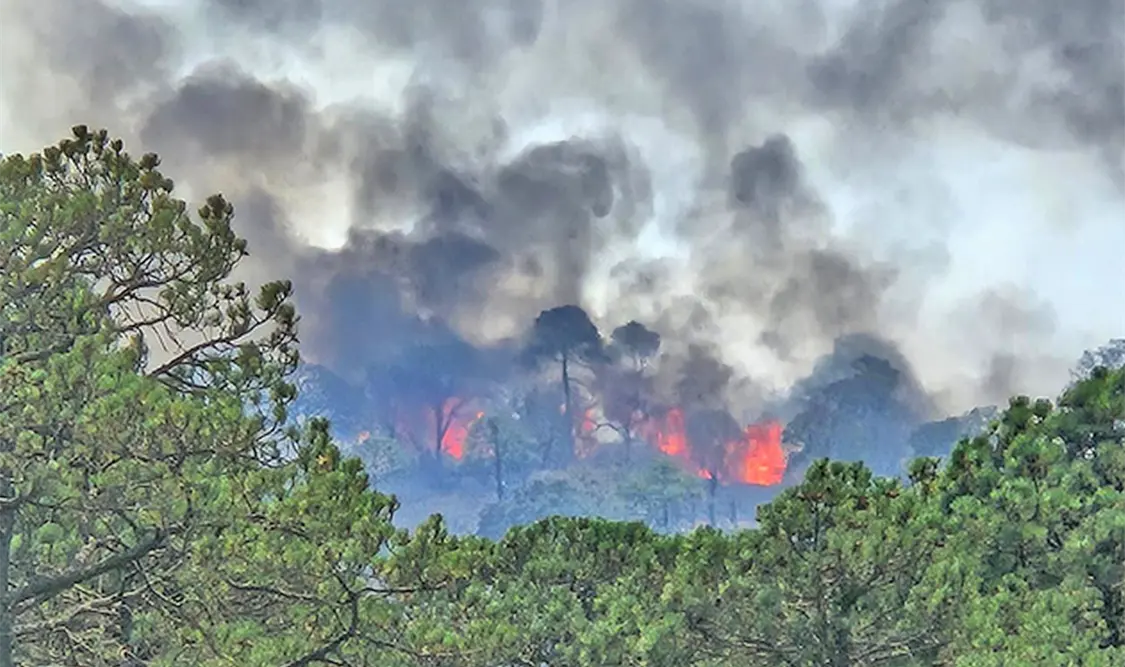 Habitantes exigen apoyo en incendio que lleva seis días
