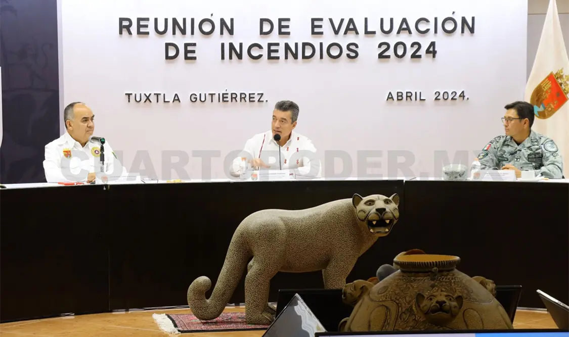 Encabeza Escandón reunión de evaluación de incendios