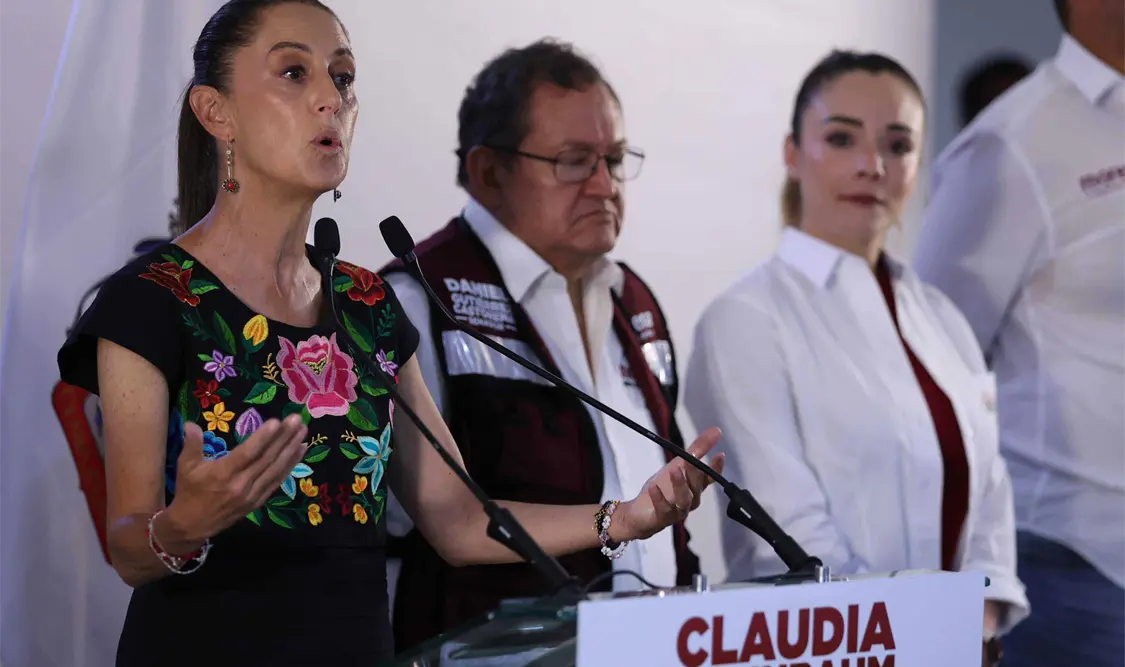 “Vamos a traer paz y seguridad a Zacatecas y a todo México”, dijo Claudia Sheinbaum. Cortesía