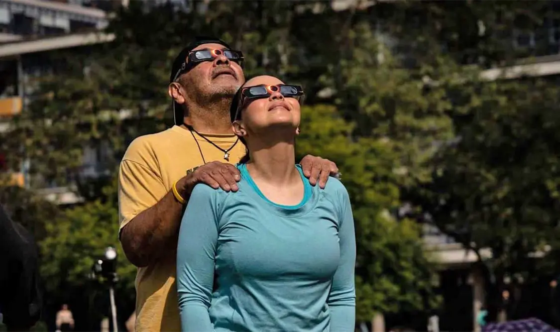 El lunes, gran eclipse solar 2024