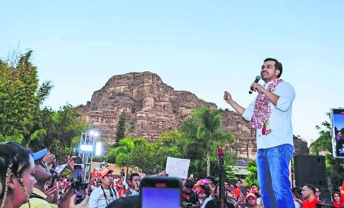 En Tepoztlán, Morelos, Máynez presentó los tres ejes de su proyecto de país. Cortesía