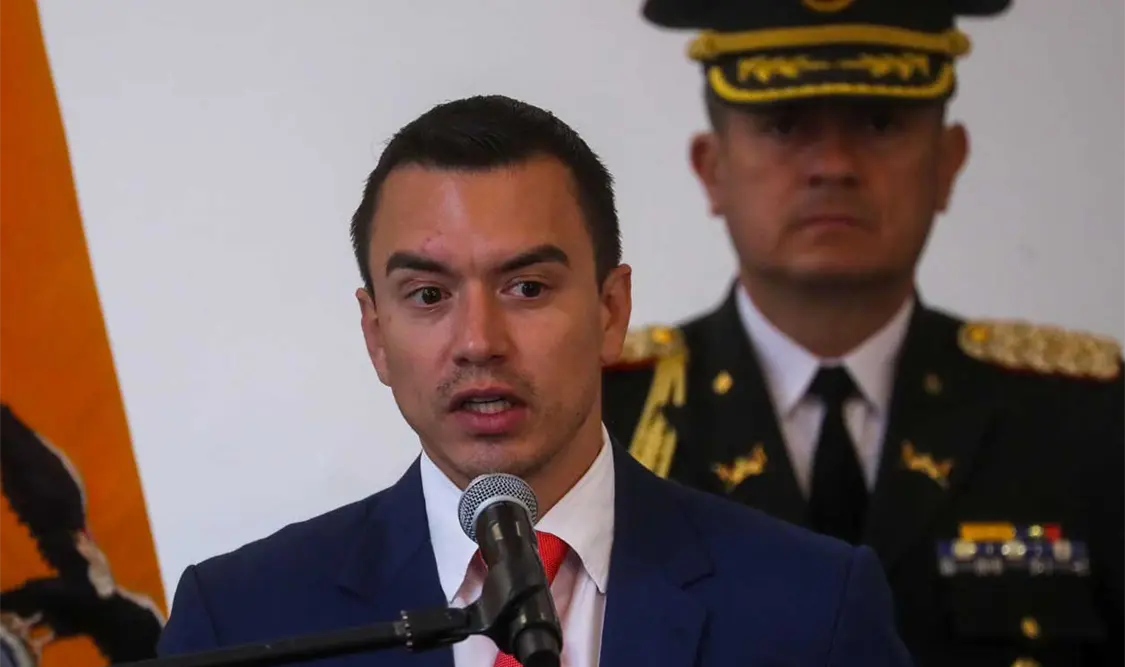 Noboa recordó que él fue elegido por la mayoría de ecuatorianos. Cortesía