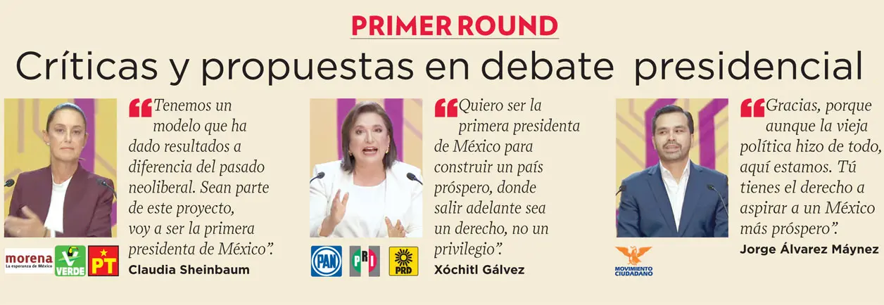 Entretenido primer Debate Presidencial