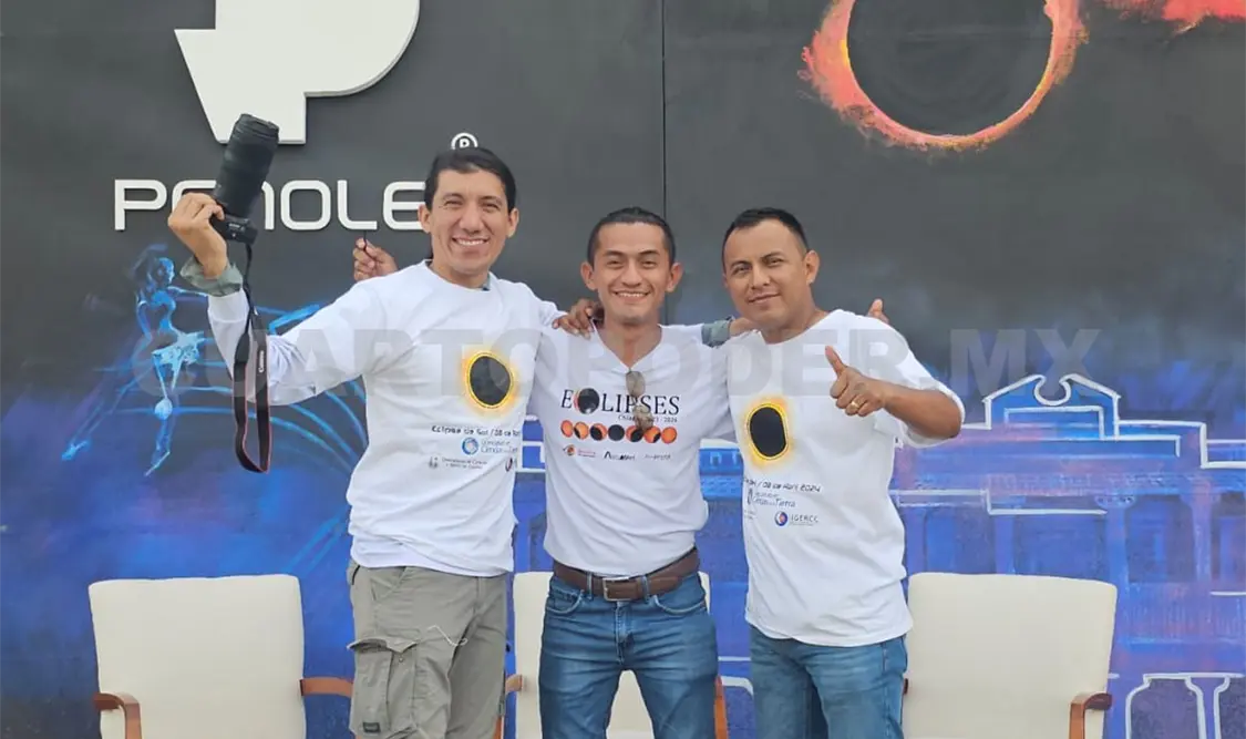 Delegación chiapaneca documenta eclipse total