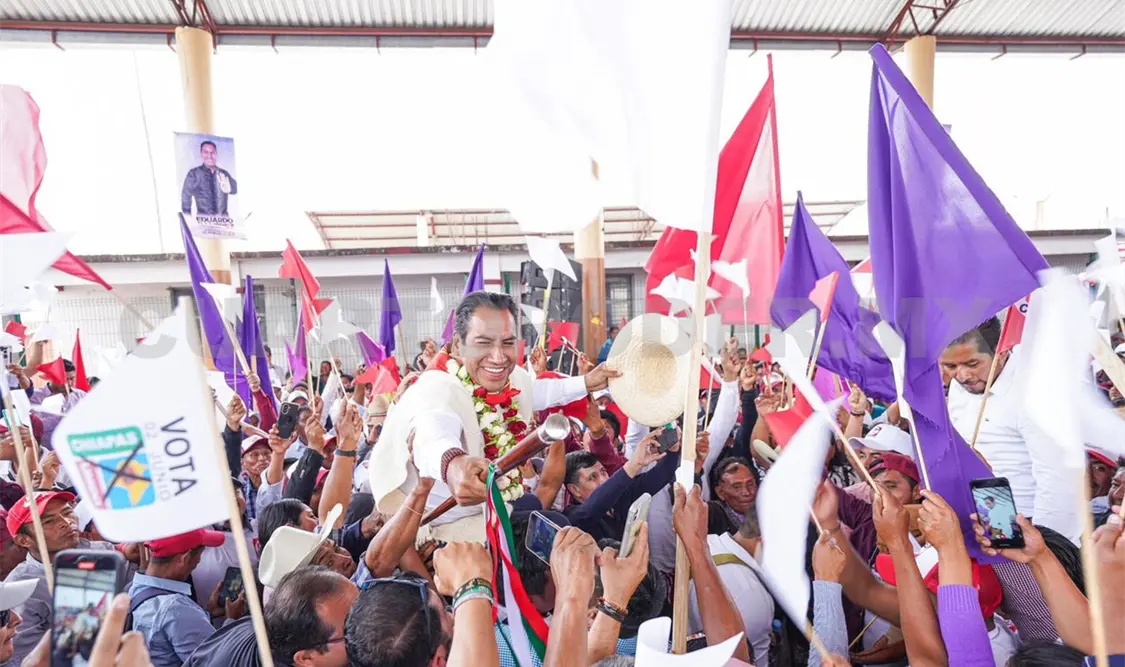 Chanal recibe con júbilo y algarabía a Eduardo Ramírez