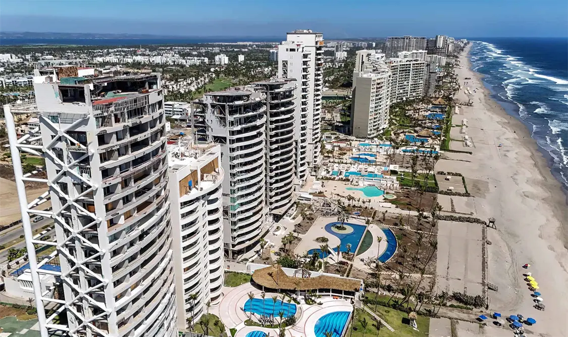 El 80 % de los hoteles en Acapulco presentó daños por el paso de Otis. Cortesía