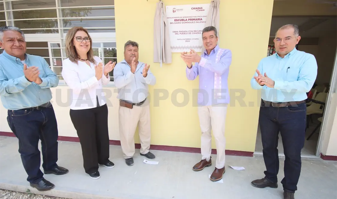 Mejoran y equipan la escuela “Belisario Domínguez Palencia”