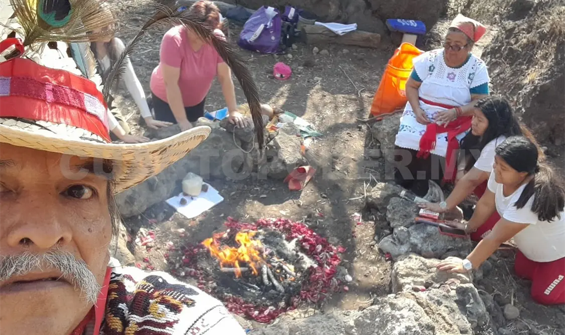 Con rituales, piden evitar más daños por sequía