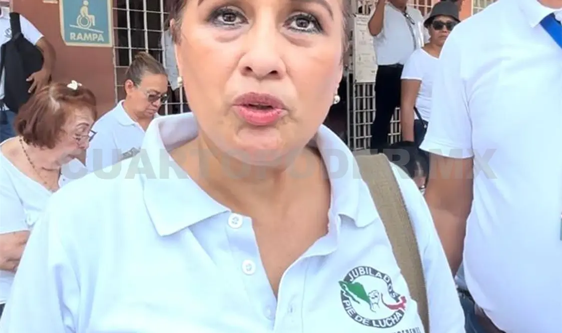 Protestan jubilados del IMSS en la CNDH