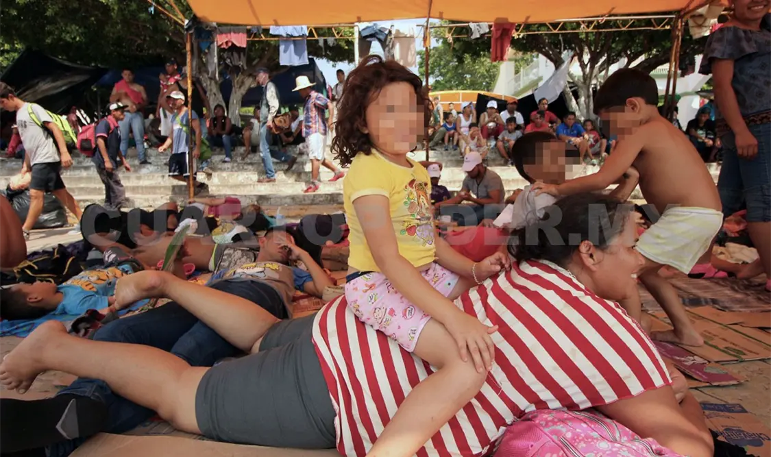Niños migrantes recibirán el “día de la niñez” caminando