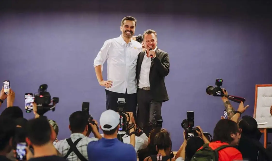 Máynez afianza vínculos con Grupo Jalisco