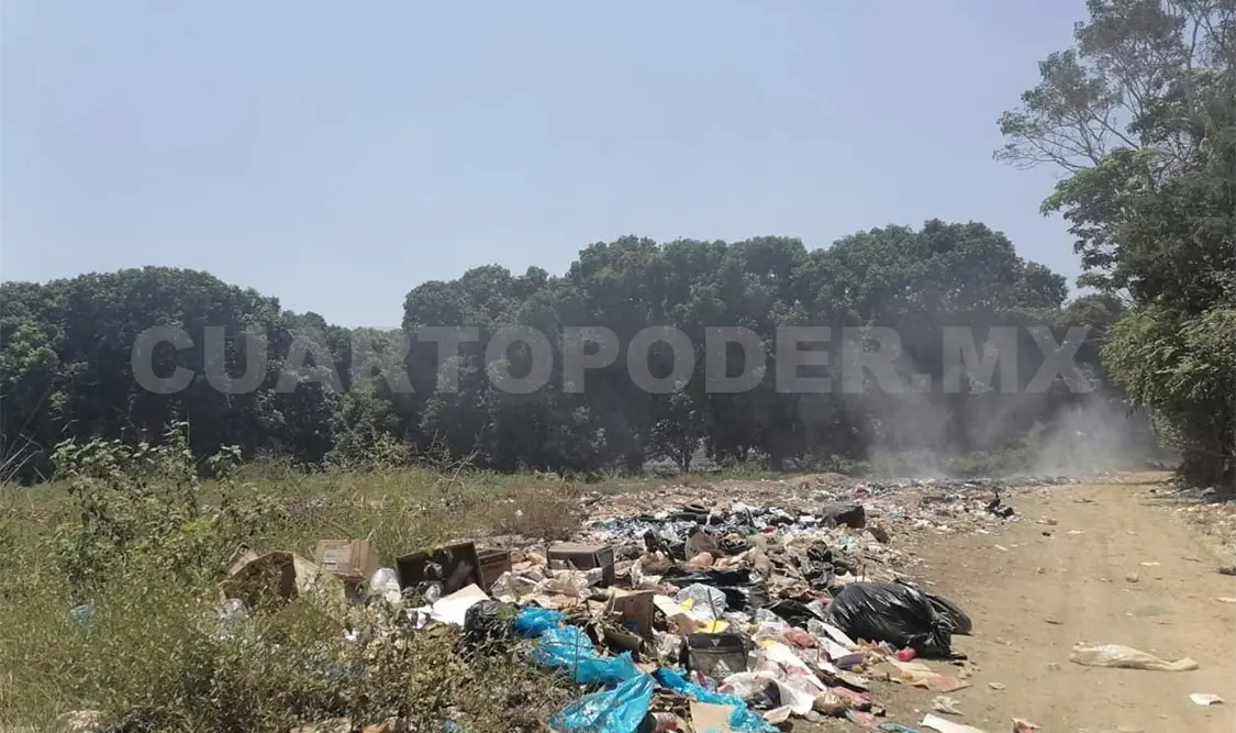 Denuncian basurero a cielo abierto