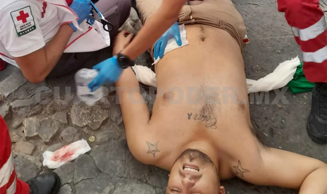 La violenta pelea se dio en el interior del bar Las 15 Chelas. Ulises López / CP