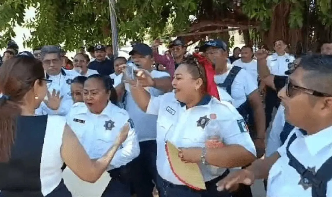 La marcha será pacífica a favor de las mujeres policías. Cortesía
