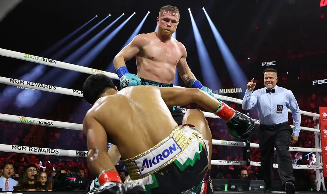 Explosiva victoria del “Canelo” Álvarez