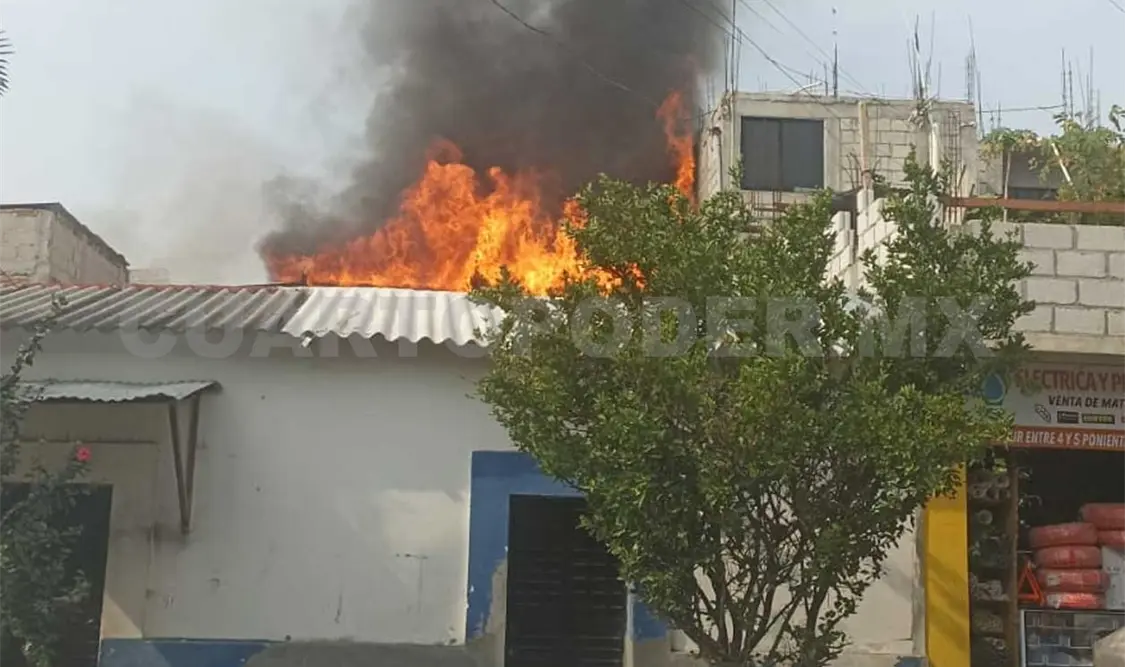 Se incendia negocio en el barrio San Francisco