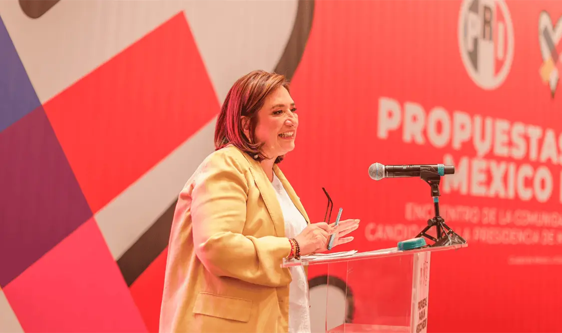 Desde Veracruz, la candidata de la oposición Gálvez pidió a opositores tirar a Morena en las elecciones del 2 de junio. Cortesía