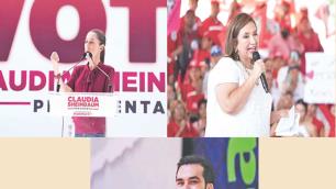 Hoy, Claudia, Xóchitl y Máynez frente a frente en el debate