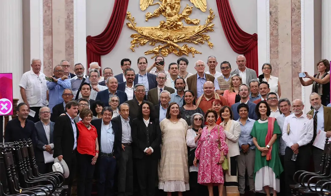 Ayer lunes, Xóchitl Gálvez acudió a un encuentro con intelectuales y académicos. El Universal