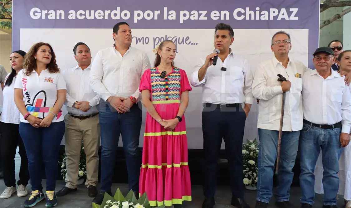 Firman gran acuerdo por la paz en Chiapas