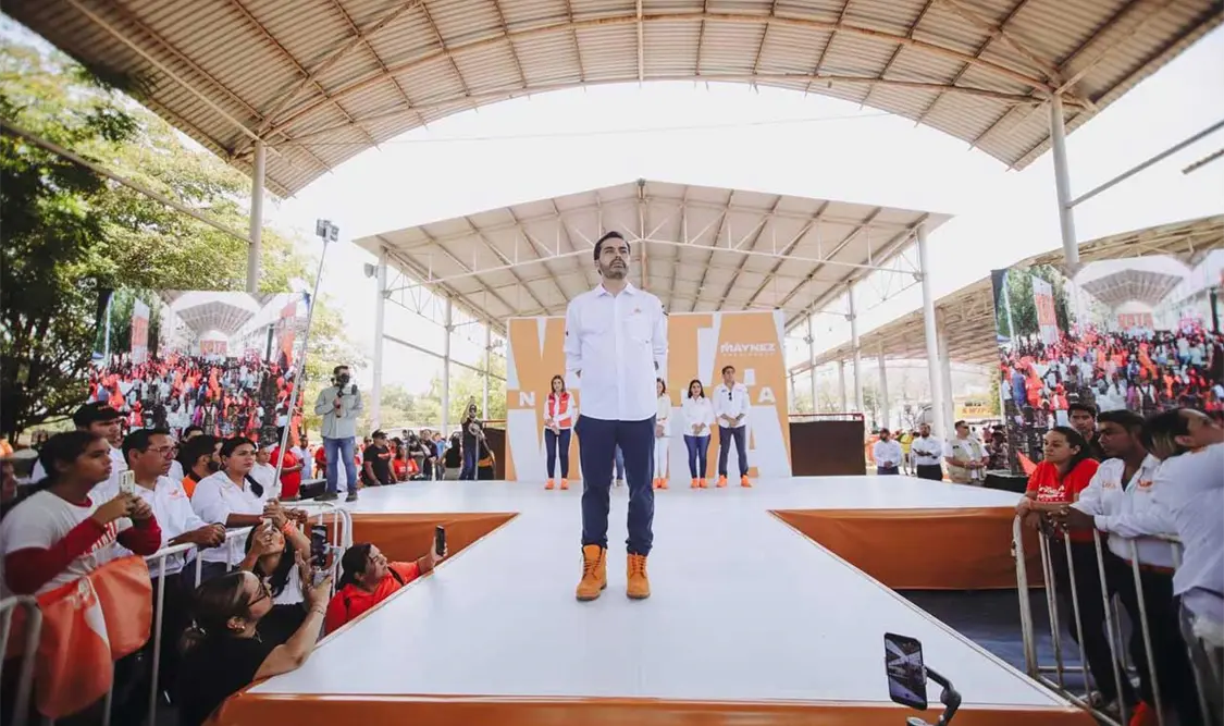 El candidato presidencial por Movimiento Ciudadano retomó sus actividades de campaña en el estado de Colima. Cortesía
