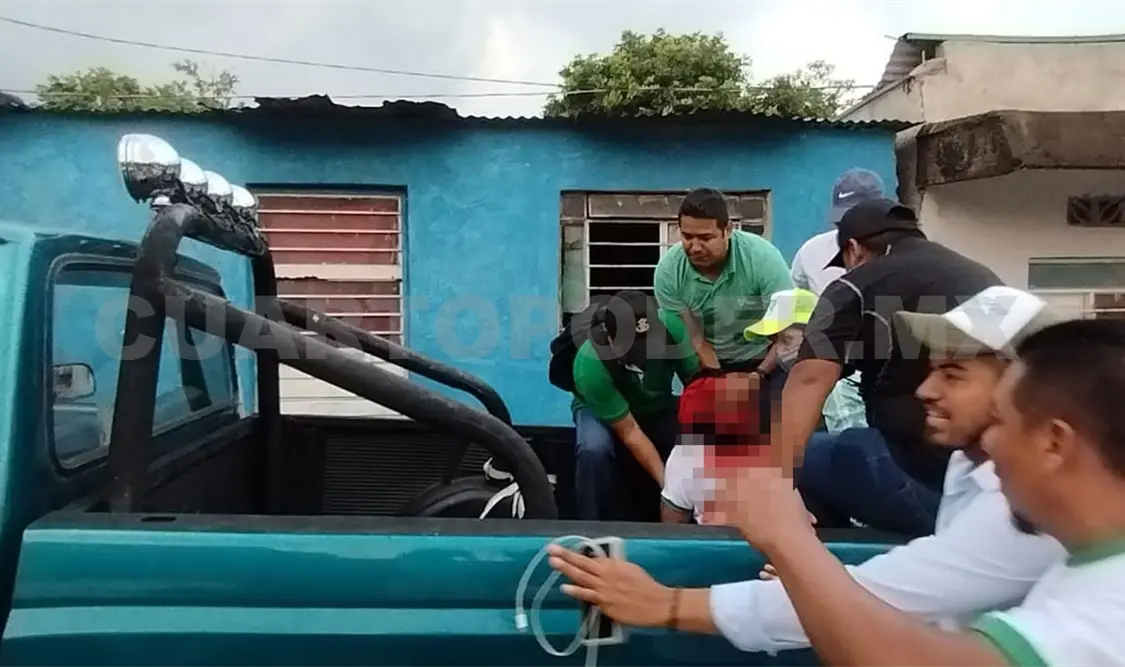 Mujer queda herida por estallido de cohete