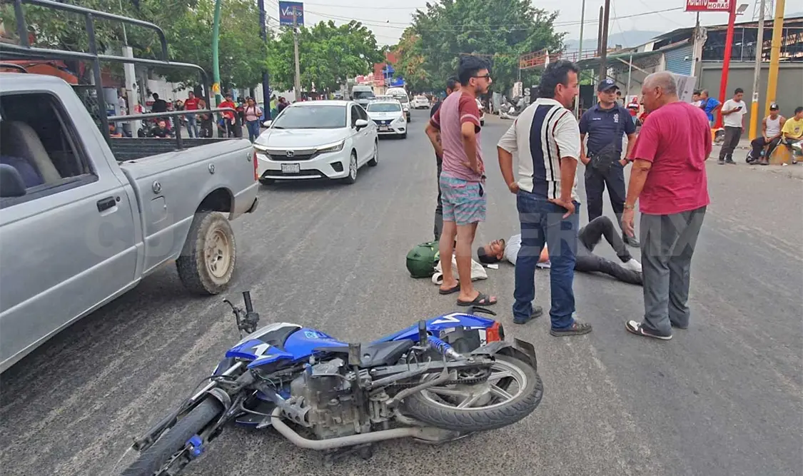 El conductor de la moto fue detenido y puesto a disposición del Ministerio Público. Ulises López / CP