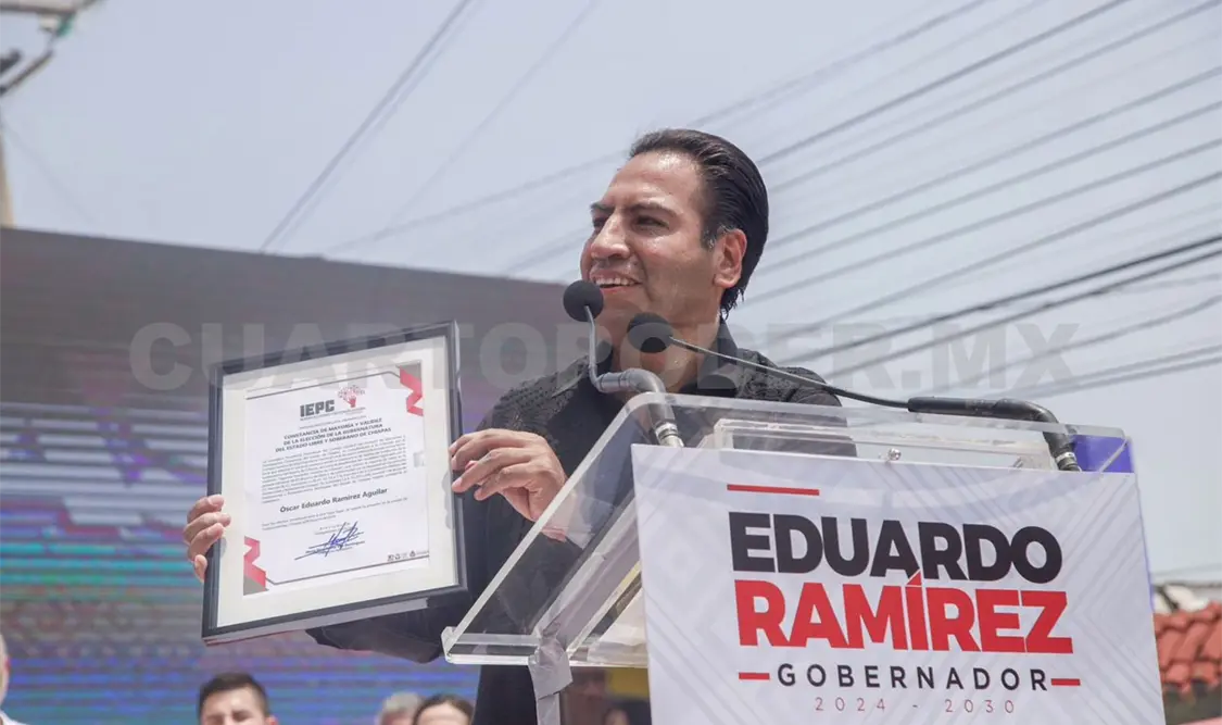 Eduardo Ramírez recibe constancia de gobernador electo