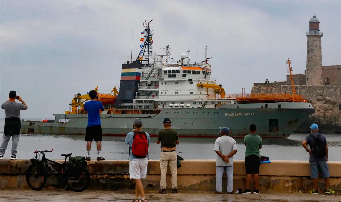 Llega a Cuba flotilla de la Marina rusa