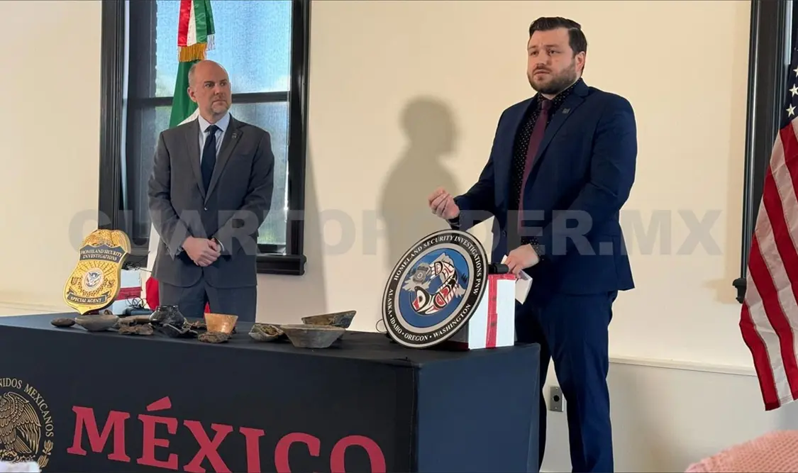 Devuelve Estados Unidos piezas arqueológicas