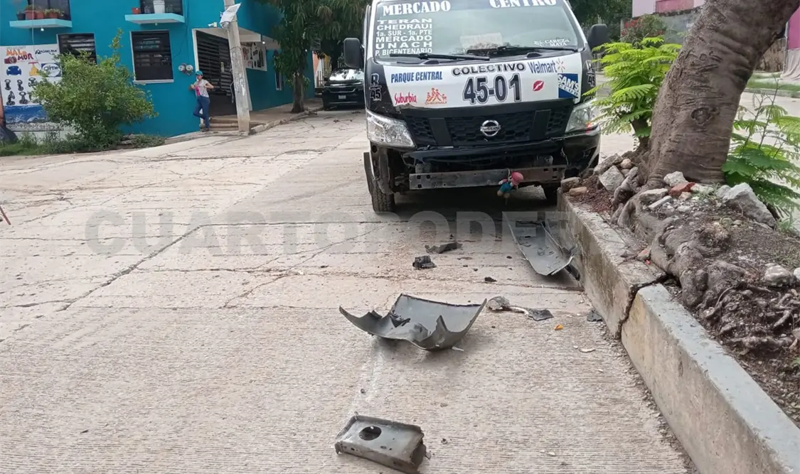 Colectivazo salda con cinco lesionados